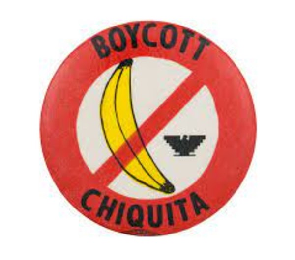 Boycott Chiquita, courtesy of Button Museum