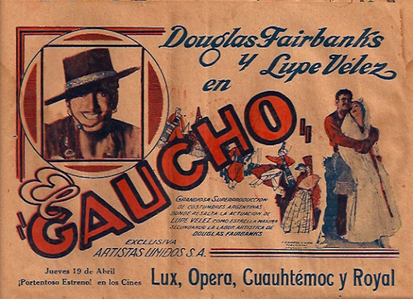 Movie poster for "El Gaucho." Photo: Benito Movieposter