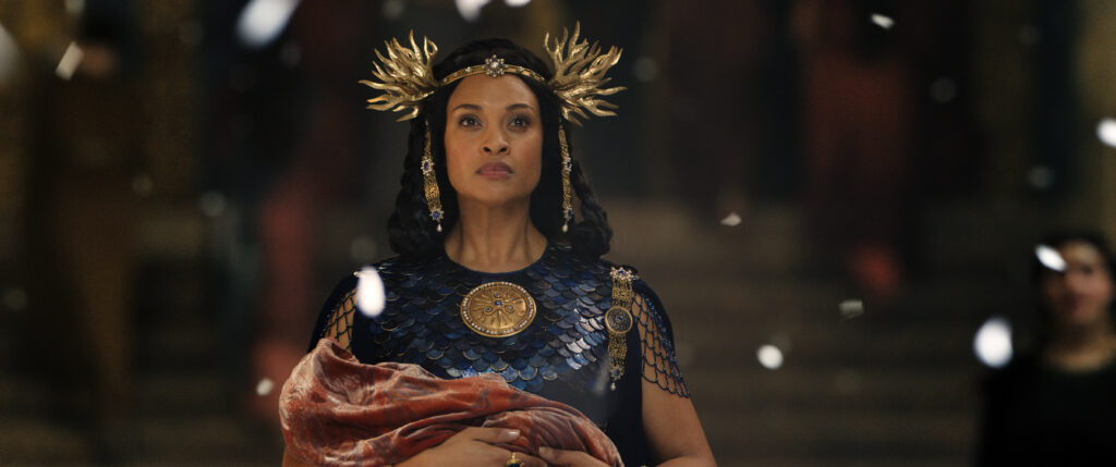 Cynthia Addai-Robinson as Queen Regent Míriel. Courtesy of Amazon Studios.