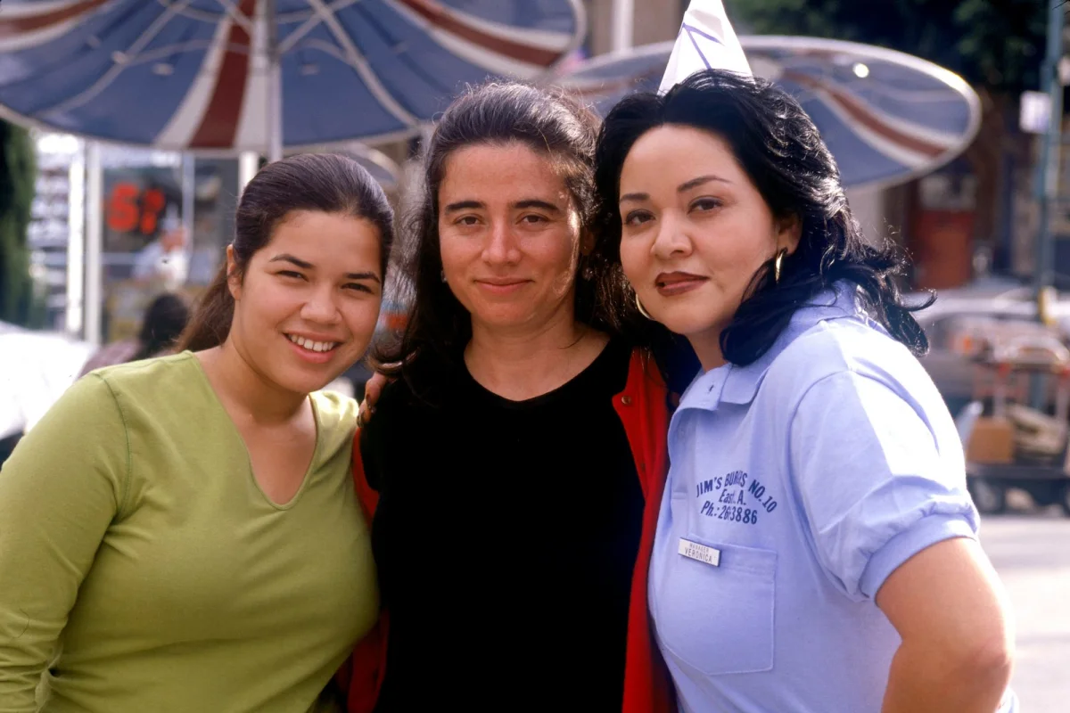 Real Women Have Curves Set: America Ferrera, Patricia Cardoso, and Josefina López