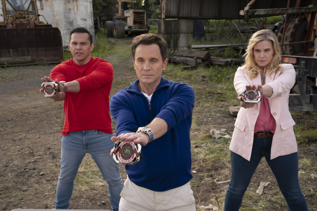 The original Power Rangers strike a pose in "Once and Again"