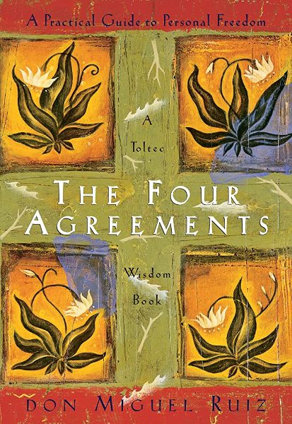 The Four Agreements book cover (one of the best-selling self-help books)