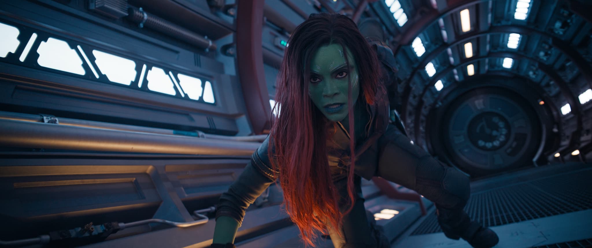 Zoe Saldaña as Gamora in "Guardians of the Galaxy Vol. 3"