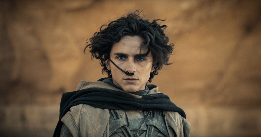 DUNE: PART TWO

 Copyright: © 2023 Warner Bros. Entertainment Inc. All Rights Reserved.

 Photo Credit: Courtesy Warner Bros. Pictures

 Caption: TIMOTHÉE CHALAMET as Paul Atreides in Warner Bros. Pictures and Legendary Pictures’ action adventure “DUNE: PART TWO,” a Warner Bros. Pictures release.