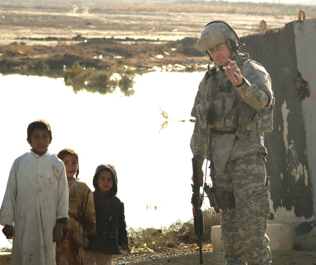 "My Dead Friend Zoe" writer/director Kyle Hausmann-Stokes in Iraq 2007 - Photo by Yo Han Ko