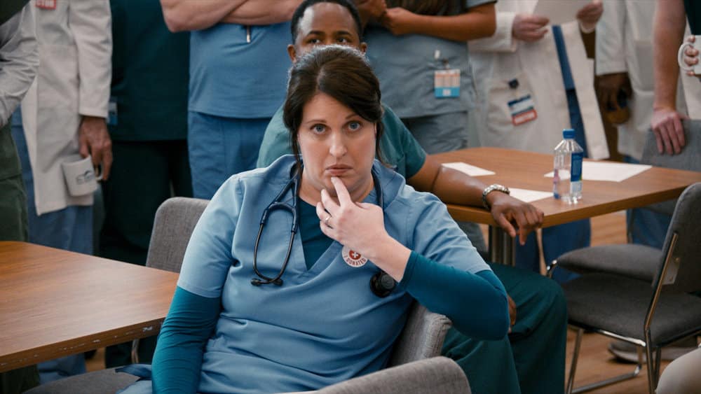 ST. DENIS MEDICAL -- "50 CC's of Kindness" Episode 107 -- Pictured: Allison Tolman as Alex -- (Photo by: NBC)