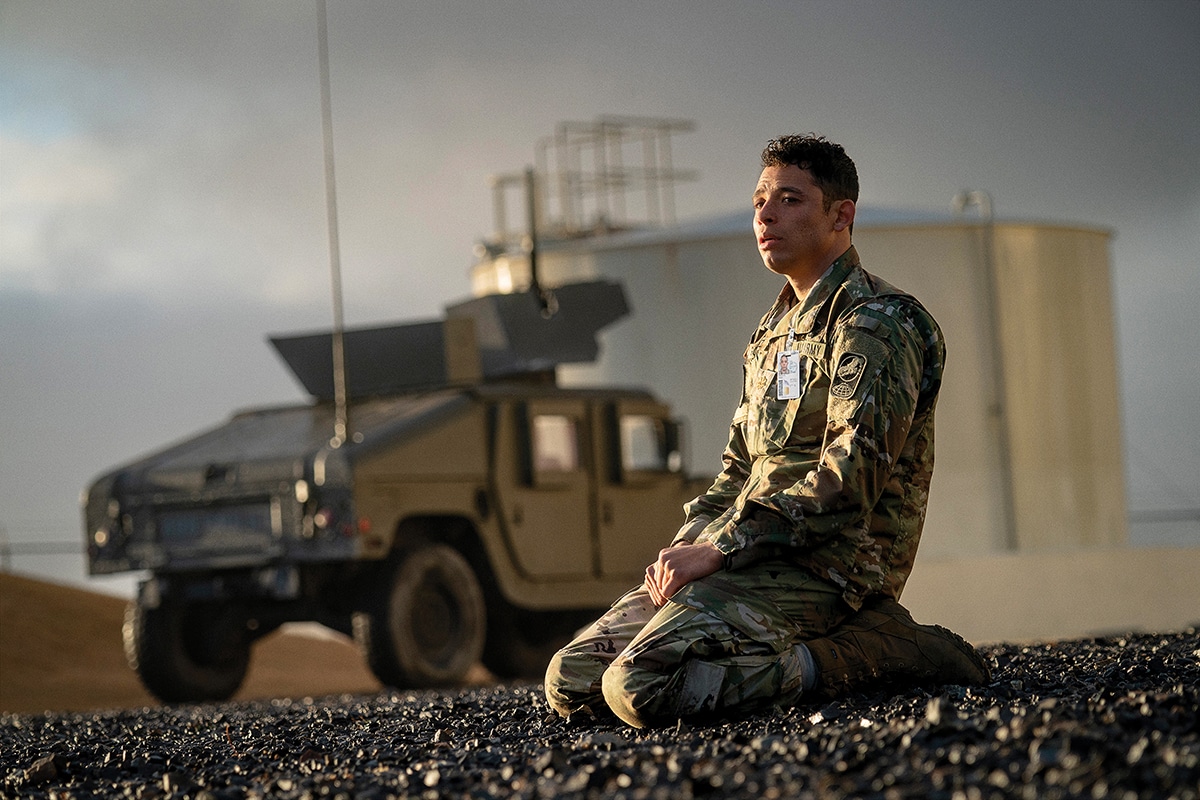 A House of Dynamite. Anthony Ramos as Major Daniel Gonzalez in A House of Dynamite. Cr. Eros Hoagland/Netflix © 2025.